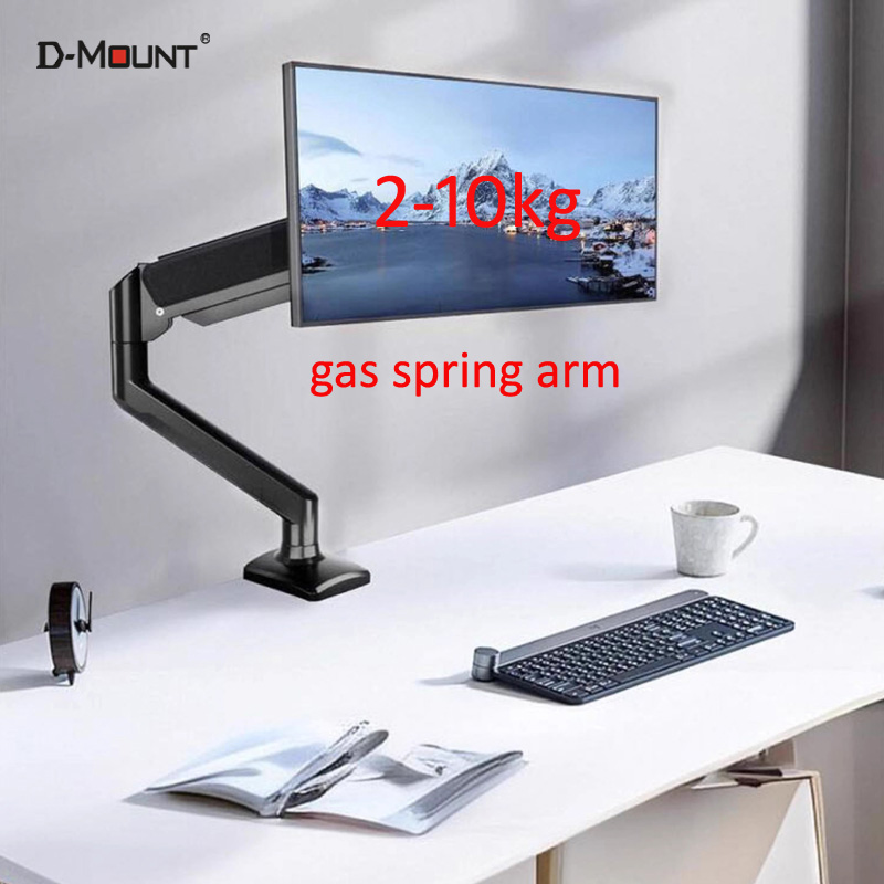 D-MOUNT D80 metal alumin 2-10K - đánh giá và giá Desk Setup Monitor Arm