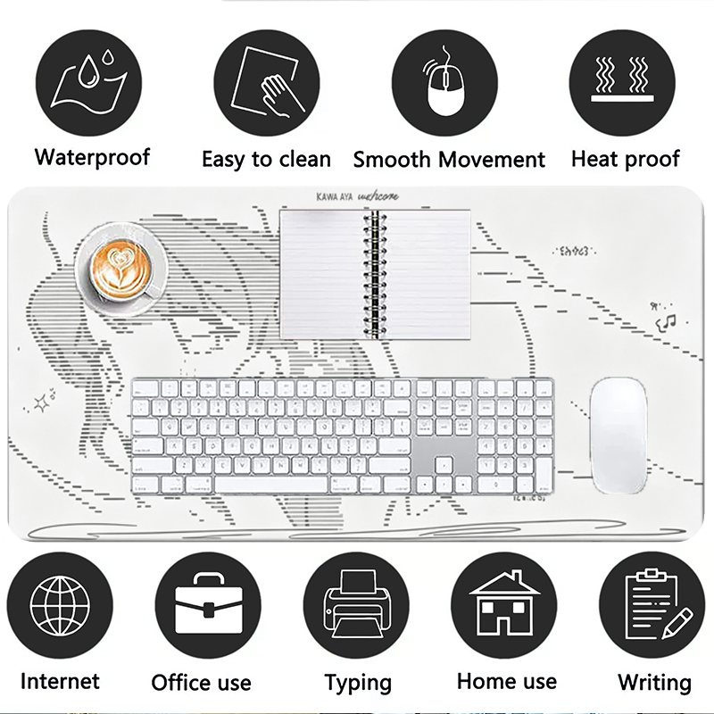 1Pcs Leather Mouse Pad Anime A - đánh giá và giá Desk Setup Kawaii